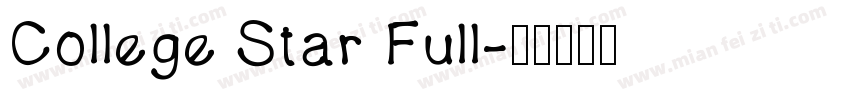 College Star Full字体转换